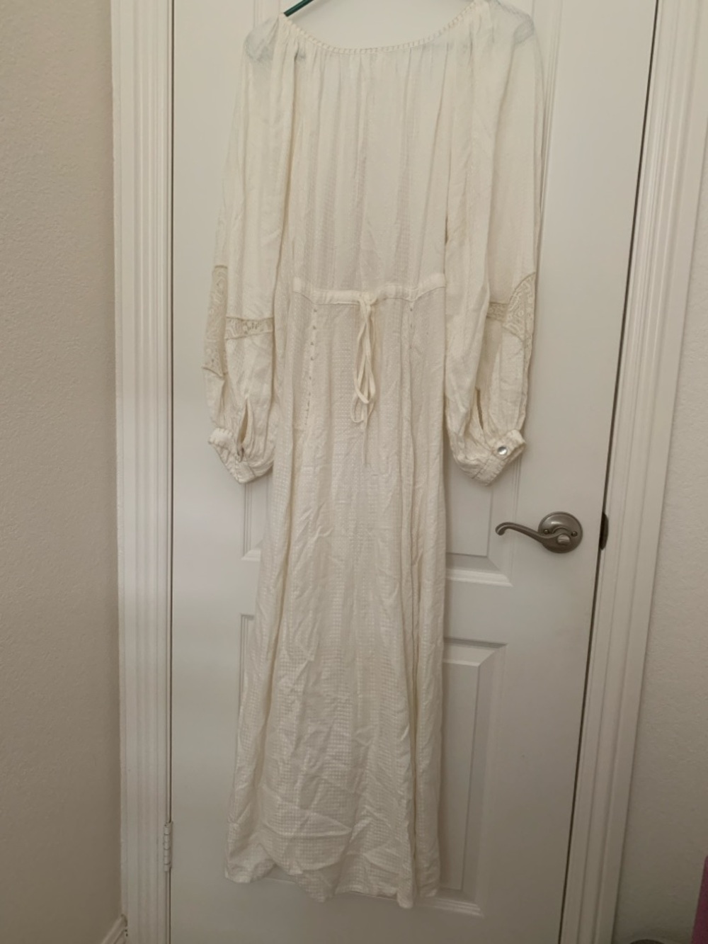 Free People "Southwest" Lace Maxi Dress in Ivory - Size S EUC - Picture 16 of 16